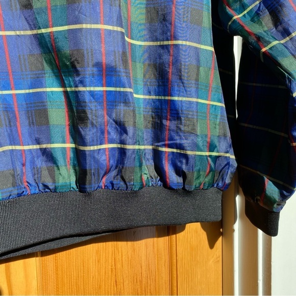 Lady Divots Tartan Plaid V-neck Golf Pullover Windbreaker Size Large - Picture 9 of 12